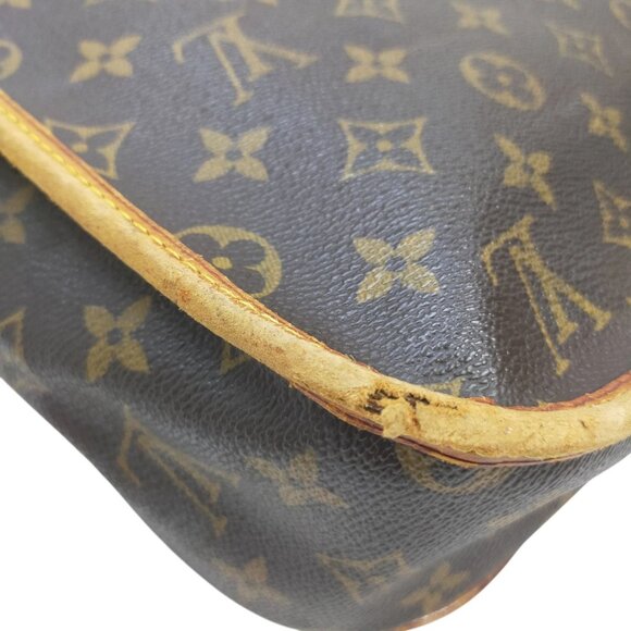 (L3) Authentic Louis Vuitton Crossbody Bag Brown Monogram Luxury Vintage Designe - Picture 4 of 9